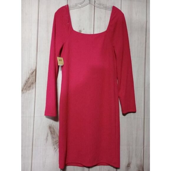 Madden NYC Dress‎ Ladies Large Pink Bodycon - Picture 2 of 6